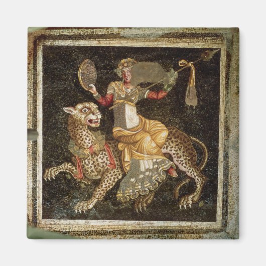 Mozaïek van Dionysus die op een luipaard c.180 AD Magneet (Voorkant)