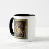 Mozaïek van Dionysus die op een luipaard c.180 AD Mok (Voorkant links)