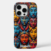 Mozaïek van expressies Case-Mate iPhone case (Achterkant)