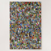 Mozaïek van foto's en afbeeldingen: abstract ontwe legpuzzel (Verticaal)