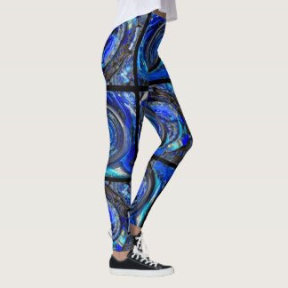 Mozaïek van fractale cirkels leggings