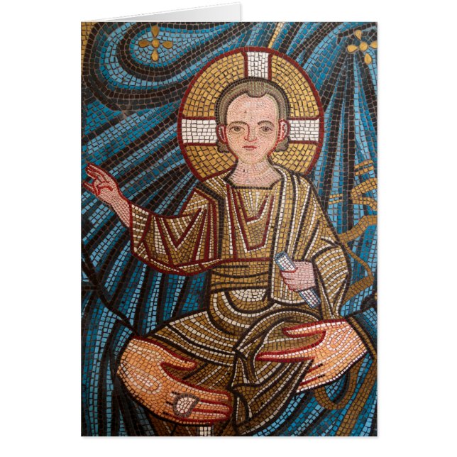 Mozaïek van het kindje Jezus (Voorkant)