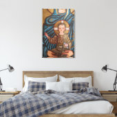 Mozaïek van het kindje Jezus Canvas Afdruk (Insitu (Slaapkamer))