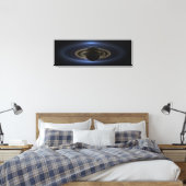 Mozaïek van het Saturnus-systeem met de zon eracht Canvas Afdruk (Insitu (Slaapkamer))