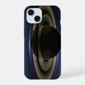 Mozaïek van het Saturnus-systeem met de zon eracht iPhone 15 Case (Achterkant)