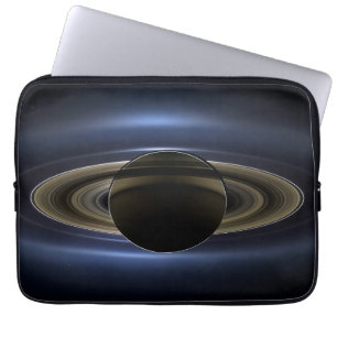 Mozaïek van het Saturnus-systeem met de zon eracht Laptop Sleeve