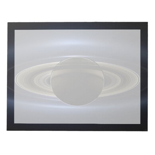 Mozaïek van het Saturnus-systeem met de zon eracht Notitieblok (Voorkant)