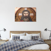 Mozaïek van Jezus Canvas Afdruk (Insitu (Slaapkamer))