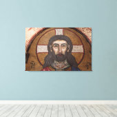 Mozaïek van Jezus Canvas Afdruk (Insitu (Houten vloer))