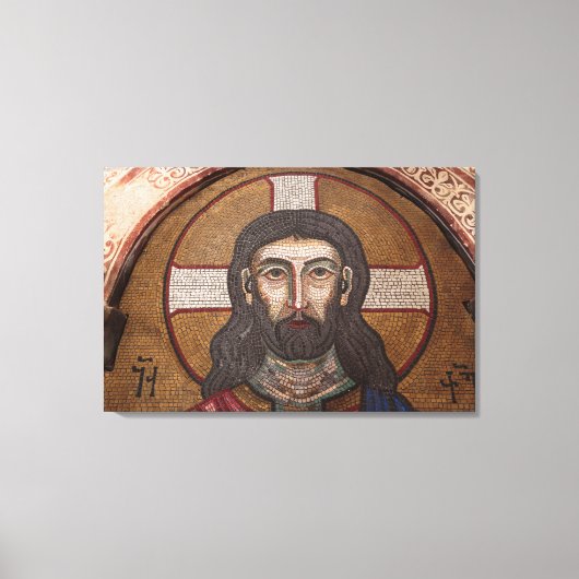 Mozaïek van Jezus Canvas Afdruk (Voorkant)