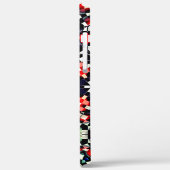 Mozaïek van kaleidoscoop-zeshoek, rood zwart tot r Case-Mate iPhone case (Achterkant / Links)