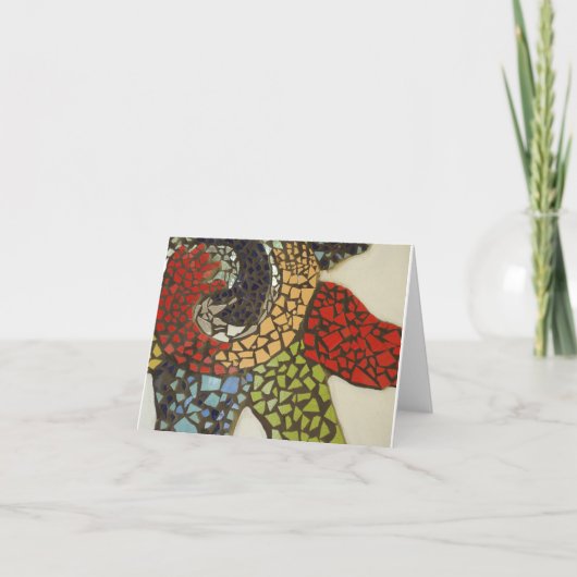 Mozaïek van leren kaart (Voorkant)