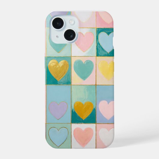 Mozaïek van Liefde iPhone 15 Case (Achterkant)