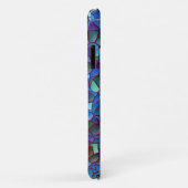 Mozaïek van lila blauw of gerookt en groen Case-Mate iPhone case (Achterkant/rechts)