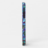 Mozaïek van lila blauw of gerookt en groen Case-Mate iPhone case (Achterkant/links)