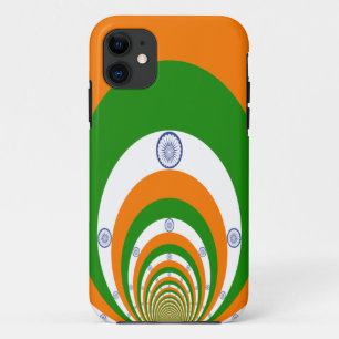 Mozaïek van Majesteit: De vlag van India in een ca iPhone 11 Hoesje