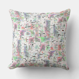 Mozaïek van papier in ondoorzichtige kleuren en kl kussen