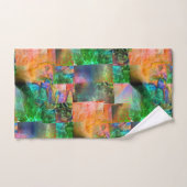 Mozaïek van romige texturen met losse illusie bad handdoek (Handdoek)