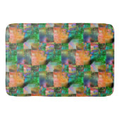 Mozaïek van romige texturen met losse illusie badmat (Voorkant)