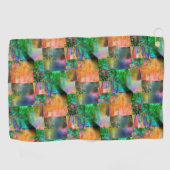 Mozaïek van romige texturen met losse illusie golfhanddoek (Horizontaal)