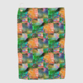 Mozaïek van romige texturen met losse illusie golfhanddoek (Voorkant)