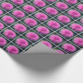 Mozaïek van Roze Dahlias Cadeaupapier (Hoek)