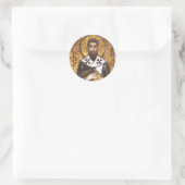 Mozaïek van Sint-Basilius de Grote Ronde Sticker (Tas)