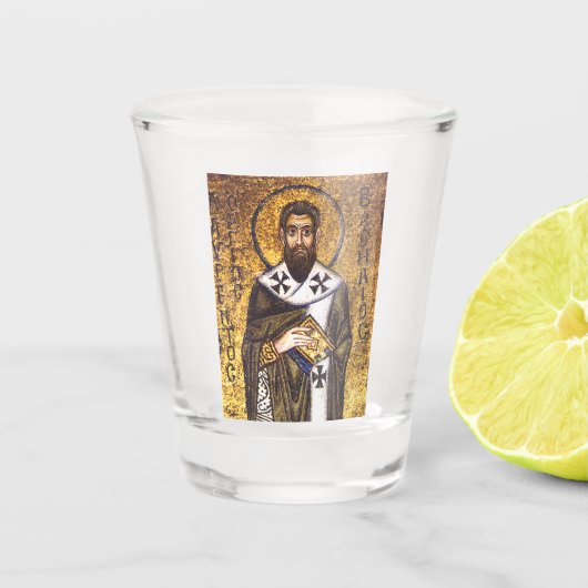 Mozaïek van Sint-Basilius de Grote Shot Glas (Voorkant)