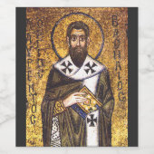 Mozaïek van Sint-Basilius de Grote Wijn Etiket (Enkel label)