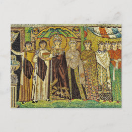 Mozaïek van Theodora Byzantijns-orthodox icoon Briefkaart