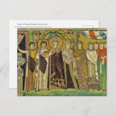 Mozaïek van Theodora Byzantijns-orthodox icoon Briefkaart (Voorkant / Achterkant)