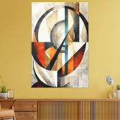 Mozaïek van Tijd Canvas Afdruk (Insitu (Woonkamer))