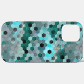 Mozaïek van zeshoeken of blokjes in tinten van cya Case-Mate iPhone case (Achterkant (horizontaal))