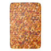 Mozaïek van zeshoeken op roodbaars badmat (Voorkant Verticaal)