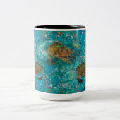 Mozaïek-verbeterde Mok van de Turtles Indigenosity (Center)