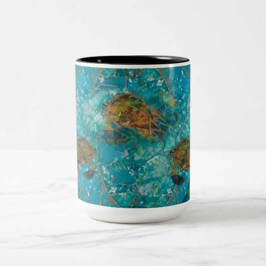 Mozaïek-verbeterde Mok van de Turtles Indigenosity (Center)