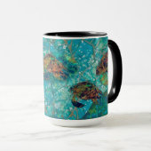 Mozaïek-verbeterde Mok van de Turtles Indigenosity (Voorkant rechts)