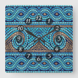 mozaïek vierkante klok