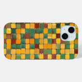  Mozaïek Vierkantjes Telefoonhoesje in Aardse Tone Case-Mate iPhone Case (Achterkant (horizontaal))