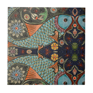 Mozaïek Vis Teal / Turquoise Modern Patroon Uniek Tegeltje