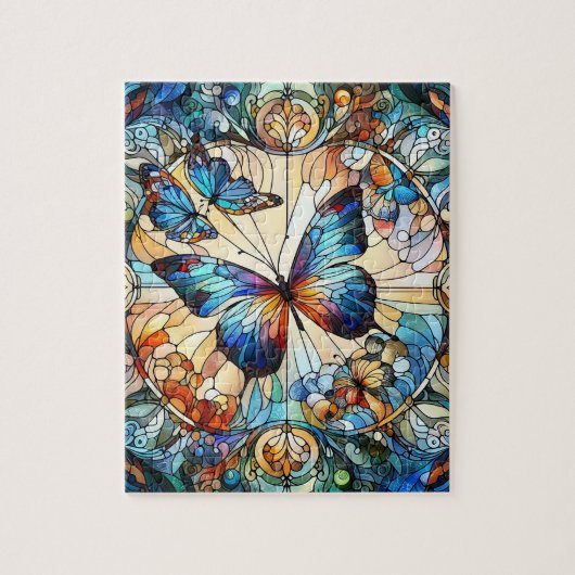 Mozaïek Vlinder Legpuzzel (Verticaal)
