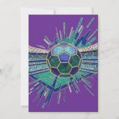 Mozaiëk Voetbalstadion Burst Abstract Wereldkampio Kaart (Achterkant)