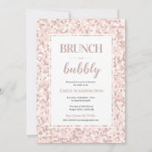 Mozaïek Vrijgezellenfeest Brunch & Bubble Invitati Kaart (Voorkant)