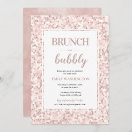 Mozaïek Vrijgezellenfeest Brunch & Bubble Invitati Kaart