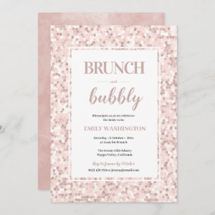 Mozaïek Vrijgezellenfeest Brunch & Bubble Invitati Kaart