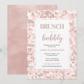 Mozaïek Vrijgezellenfeest Brunch & Bubble Invitati Kaart (Voorkant / Achterkant)