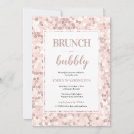 Mozaïek Vrijgezellenfeest Brunch & Bubble Invitati Kaart