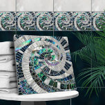 Mozaïek Wave Spiral - Abalone en Pearl Tegeltje<br><div class="desc">Mozaïek Wave Spiral - Abalone en Pearl</div>