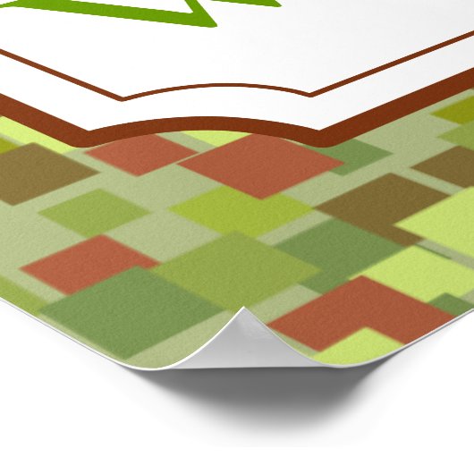 Mozaïek welkomstteken Poster (Hoek)