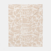 Mozaïek Whimsy Warm Neutral Fleece Deken (Voorkant)